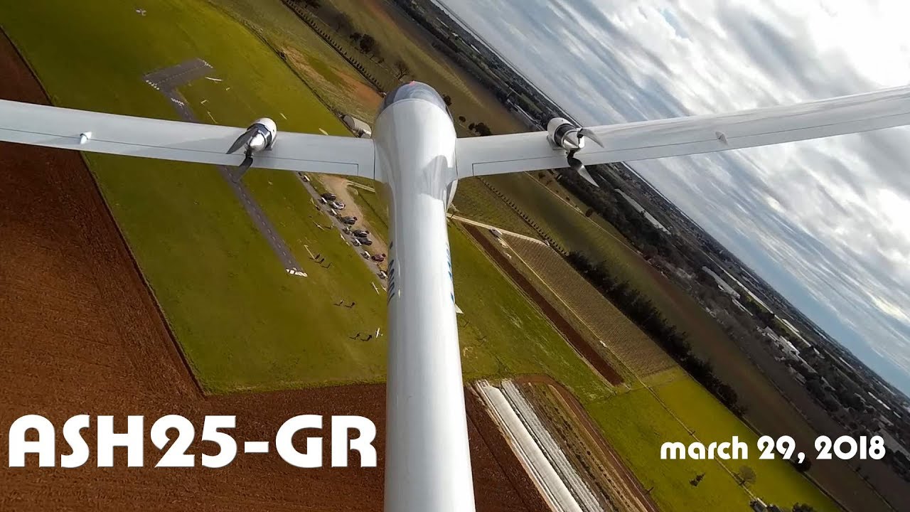 Training flight with ASH25-GR  3rd flight