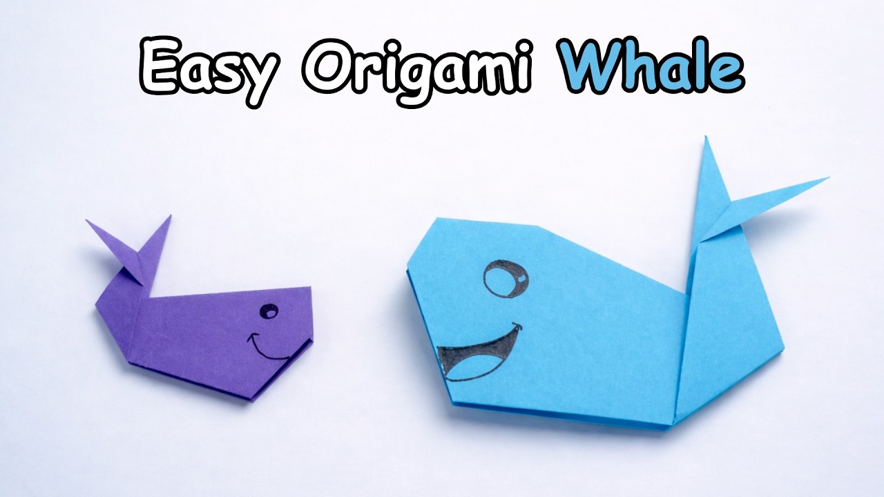Easy How to Make an Origami Whale