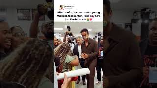 Jaafar Jackson Meets Young Michael Jackson Fan