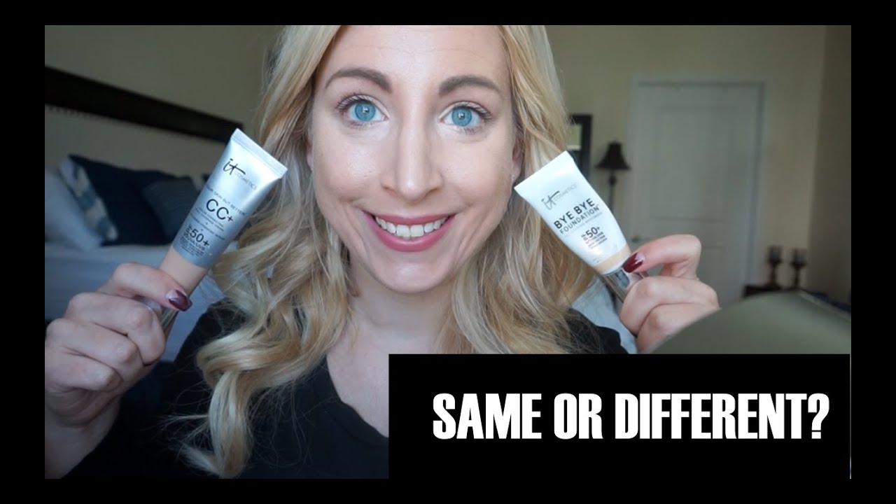 IT Cosmetics Bye Bye Foundation VS IT Cosmetics CC+ Cream