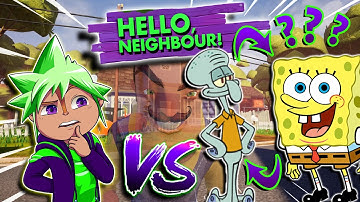 CHIPMUNK vs SPONGEBOB??? SQUIDWARD??? | Hello Neighbor Mod