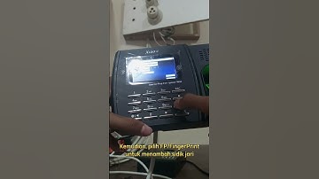 Setting User di Mesin Absensi Solution X100C