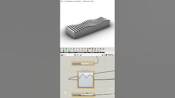 Grasshopper - EX 13 - Graph mapper + Rotate 3D  #parametricdesign #grasshopper #design