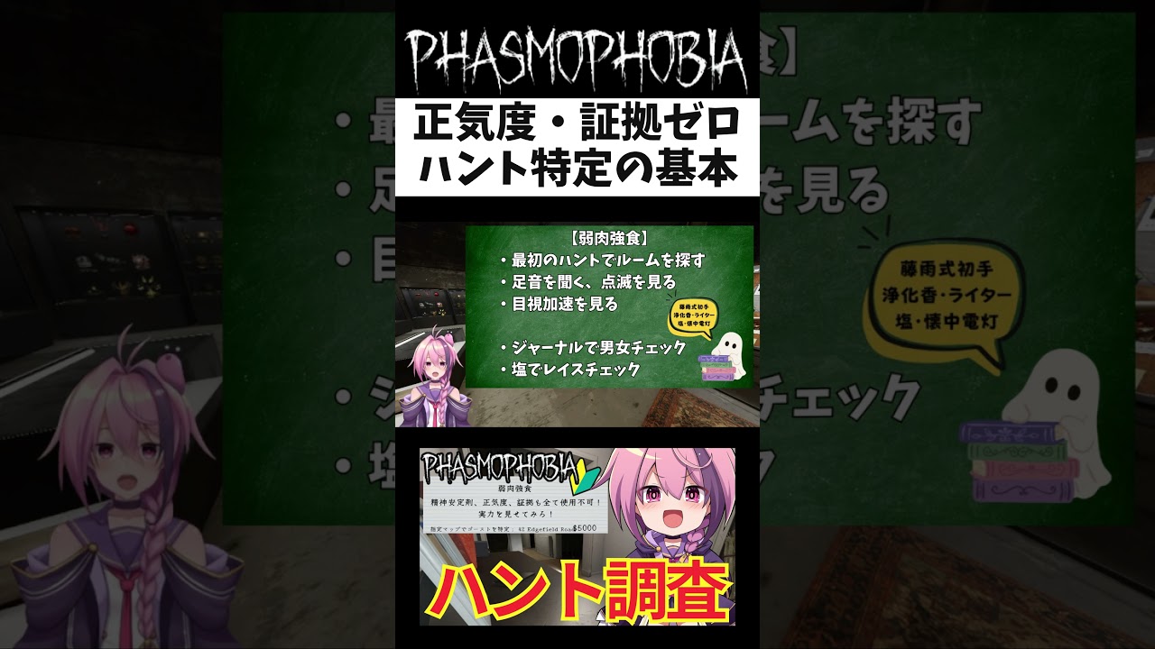 ハント特定の基本【Phsmophobia/Vtuber】ファズモ/ファスモ/幽霊調査