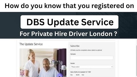 Register on DBS Update Service 2025 | How do you know that you register on DBS Update Service ?
