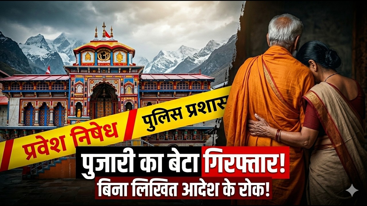 बद्रीनाथ मंदिर के पुजारी की आँखों में आँसू: बेटों को एंट्री नहीं, पूछने पर गिरफ्तारी!