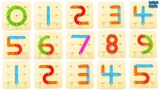 Learn 0 To 9 Numbers For Kids|Counting Numbers 0 to 9|123 Counting|Learn colors with wooden toys