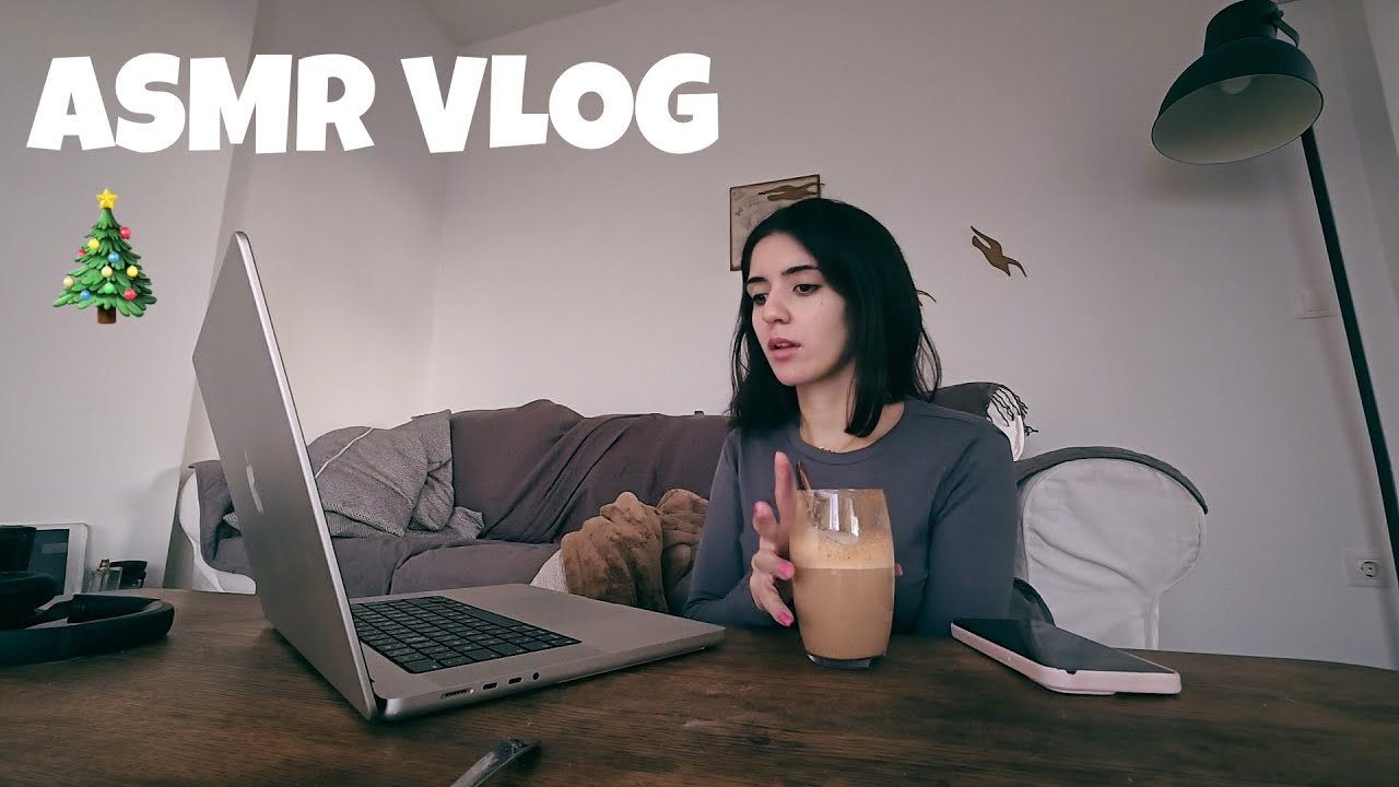 ASMR VLOG 🎄 Realistic Morning In My Life (making coffee, grwm, nails) Vlogmas Day #3