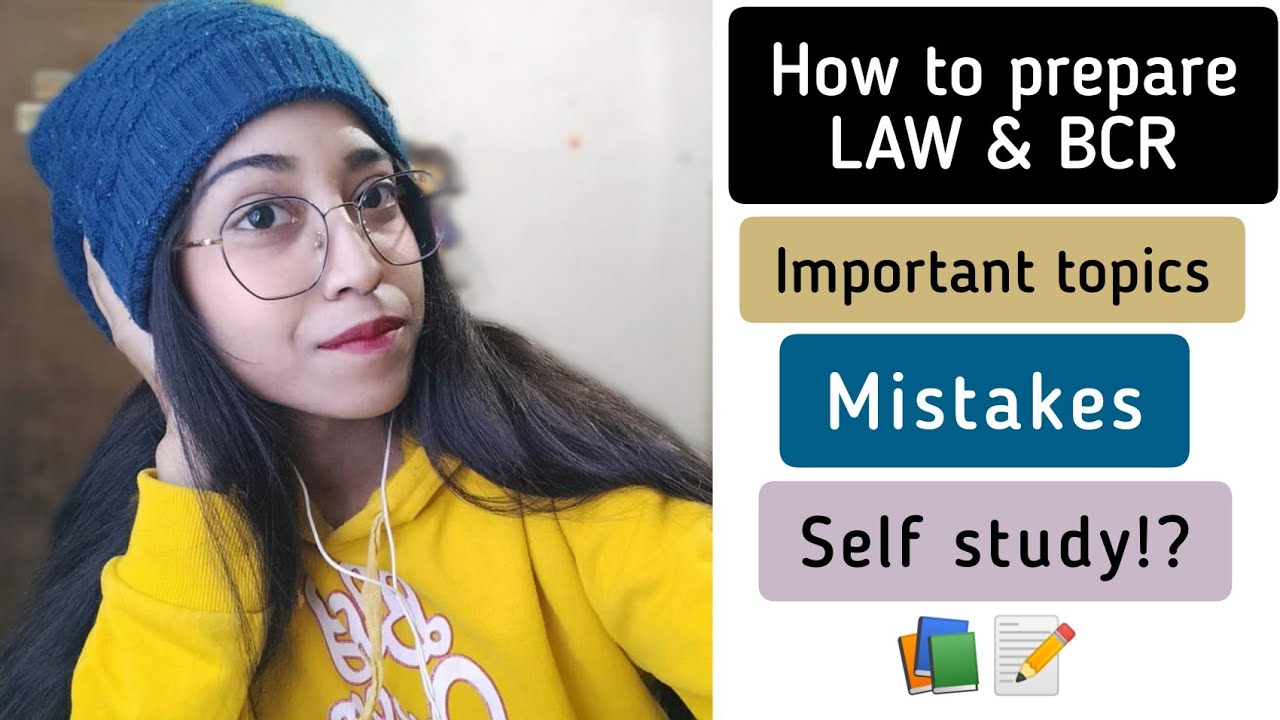 How To Prepare Law & Bcr In CA Foundation | Mistakes | Self Study!?📚