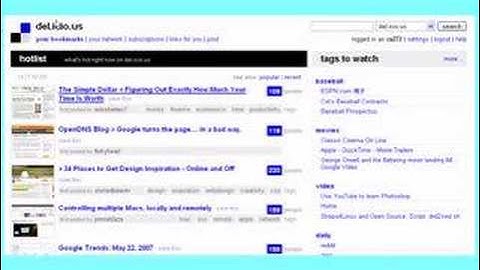 Introduction to del.icio.us