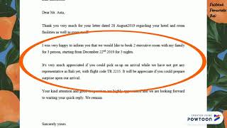 How to Make a Reservation Letter