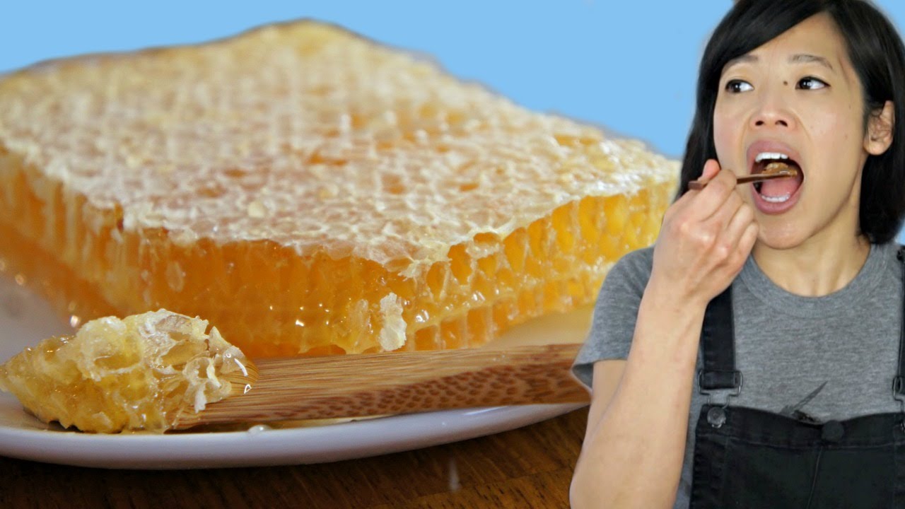 HONEYCOMB -- Honey & Beeswax -- Taste Test | The purest form of honey | emmymade