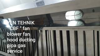 Hood ducting dapur restoran