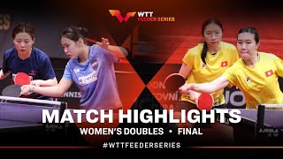 Choi/Lee vs Lee/Lee | WD Final | WTT Feeder Havirov 2024 by World Table Tennis 1,766 views 11 days ago 10 minutes, 10 seconds