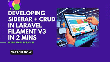 Build a Sidebar & Simple CRUD in Laravel Filament v3 | Step-by-Step Guide