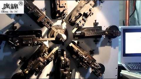 GJ-35X--- 10~12axis camless cnc spring forming machine