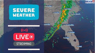 🔴LIVE: Strong Storms Possible For Florida Through Middle Of Week (10. PM Weather)