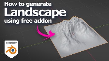Blender free addon for Landscape Generator 3D model