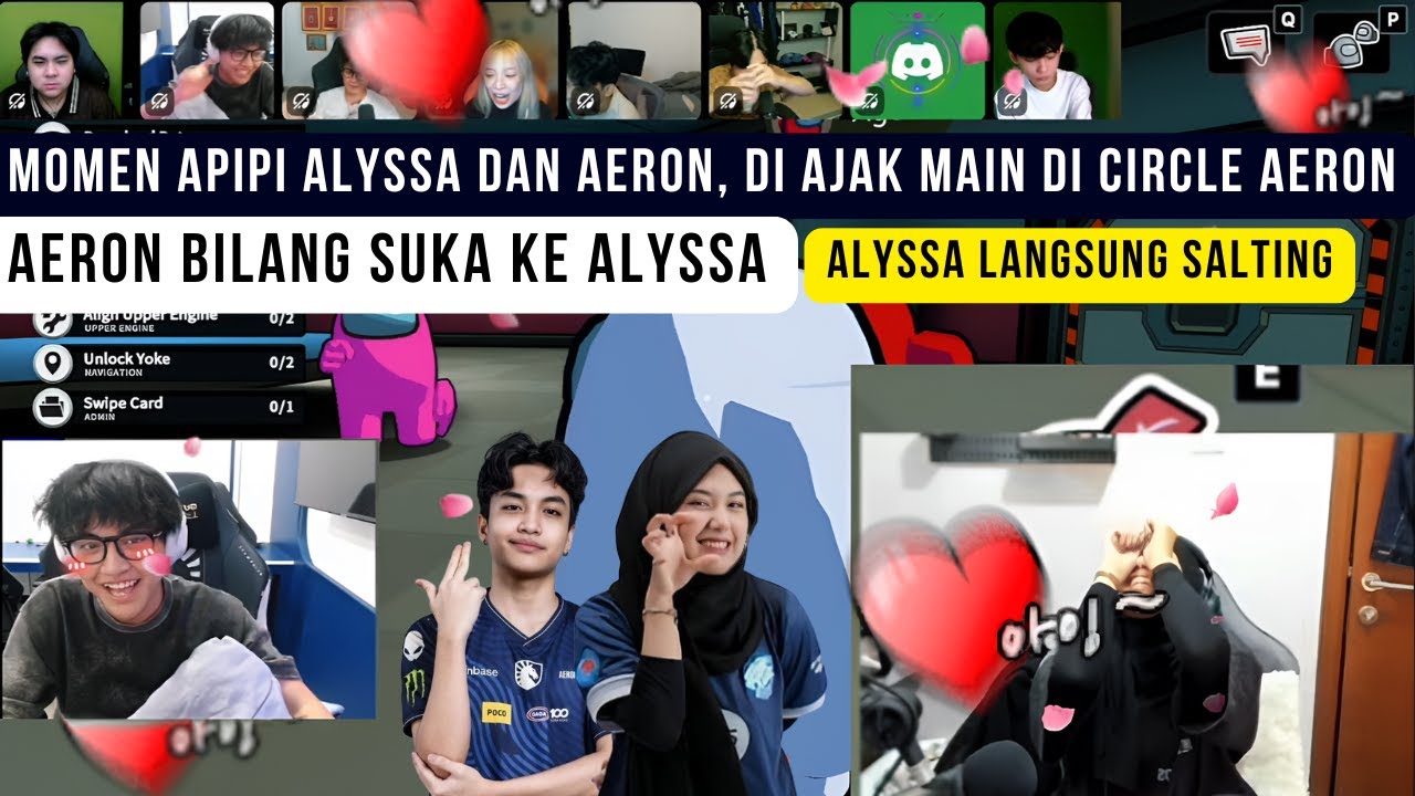 Aeron bilang suka ke Alyssa, Alyssa Langsung salting ! Momen apipi Aeron Alyssa