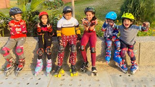 कैसे बच्चे हैं ये 🤪funny Indian skating kids