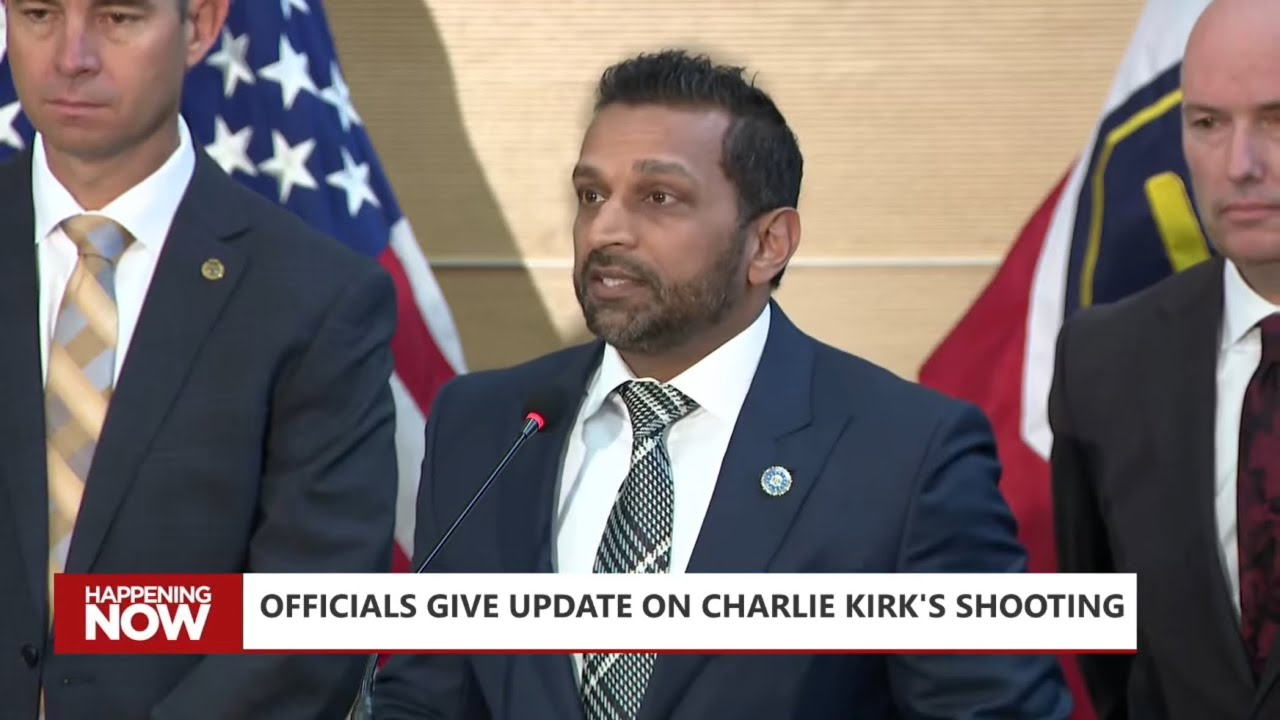 State, federal officials provide update on Charlie Kirk's shooting