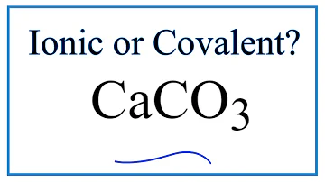 ¿El caco3 es iónico o covalente?