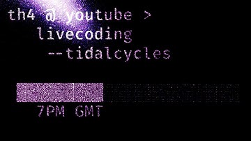 Spacey chill music — live-coded with TidalCycles