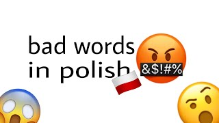bad words in polish.