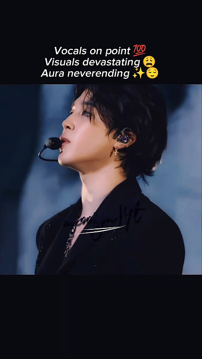 His vocals are just heavenly sorry but no magic microphones involved here 😏😘 #jimin