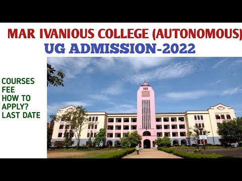 Degree Admission 2022-Mar Ivanios College|Registration Fee|Courses|Specialities|Full Details