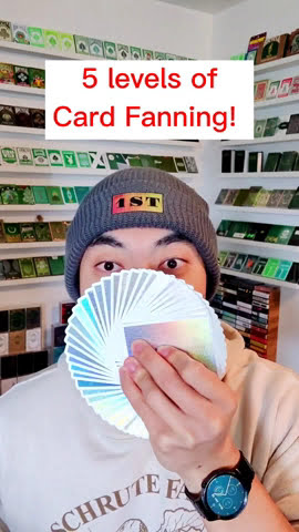 5 basic levels of card fans! #cardistry