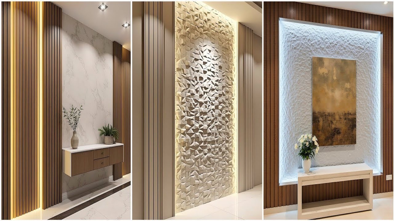 Modern Wall Design Ideas for Living Room 2025 | Latest Wall Cladding Trends!