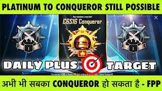 🇮🇳FPP SOLO DAY 10 : PLATINUM TO CONQUEROR STILL POSSIBLE. 🎯DAILY PLUS TARGET AND BEST TIPS