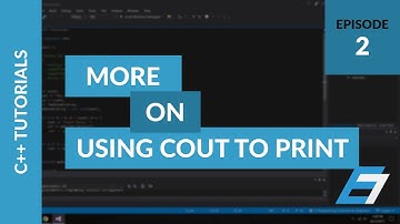 C++ Programming Tutorials - 2 - More on Printing Text - Eric Liang