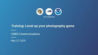 Training: Level up your photography game