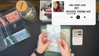 July 2024 | Cash Stuffing | Paycheck #2 | 1600$ CAD
