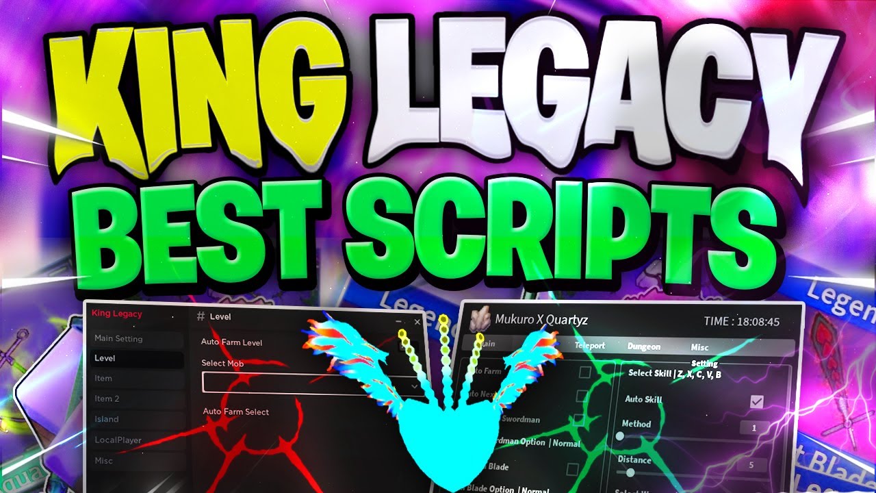 THE BEST *KING LEGACY* SCRIPTS (AUTOFARM LEVEL, DUNGEON, AUTO MONSTERS ...