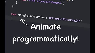 Animate Programatic Constraint (NSLayoutConstraint/Xcode/Swift)