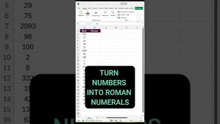 Use the ROMAN Function in Excel Quick Guide