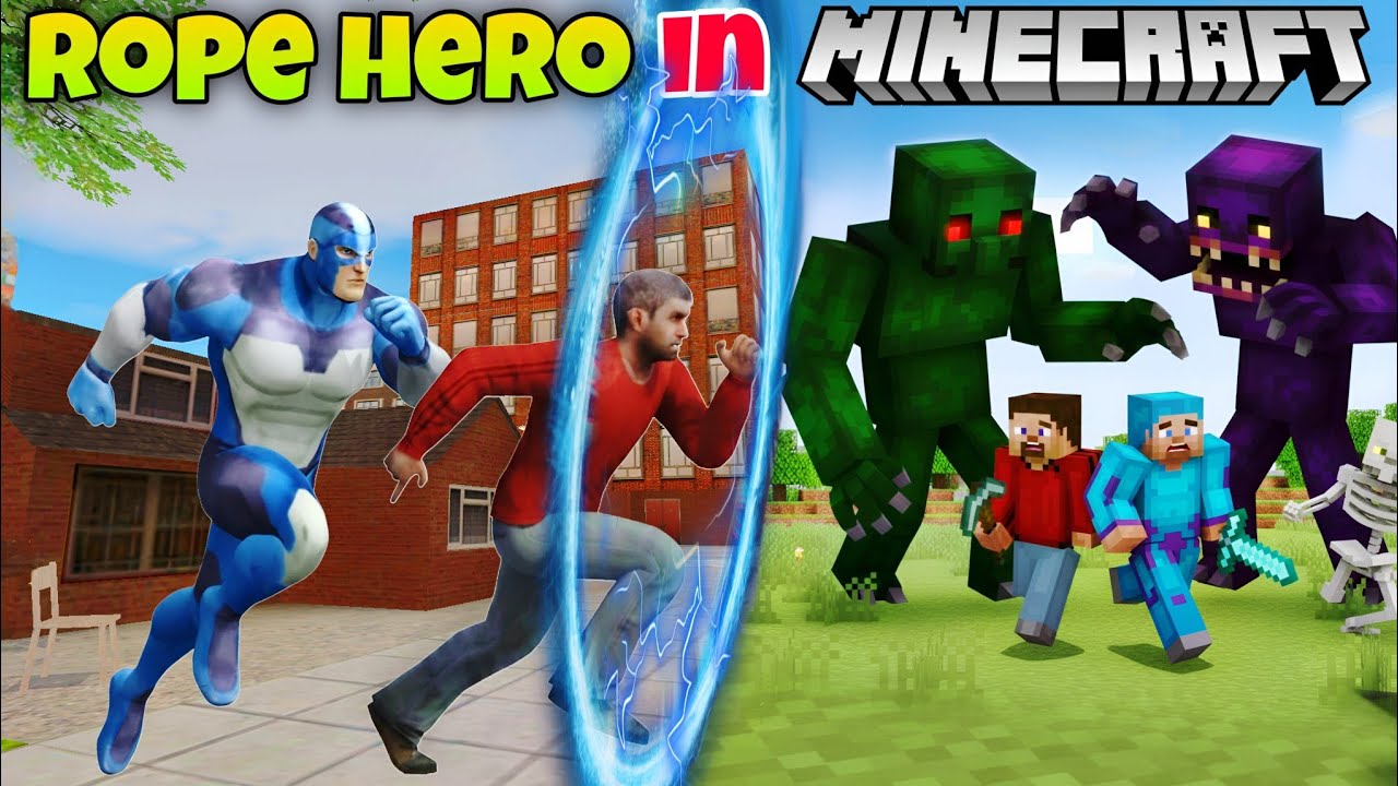 Rope Hero and Tipson going to the Magical Portal In Rope Hero Vice Town