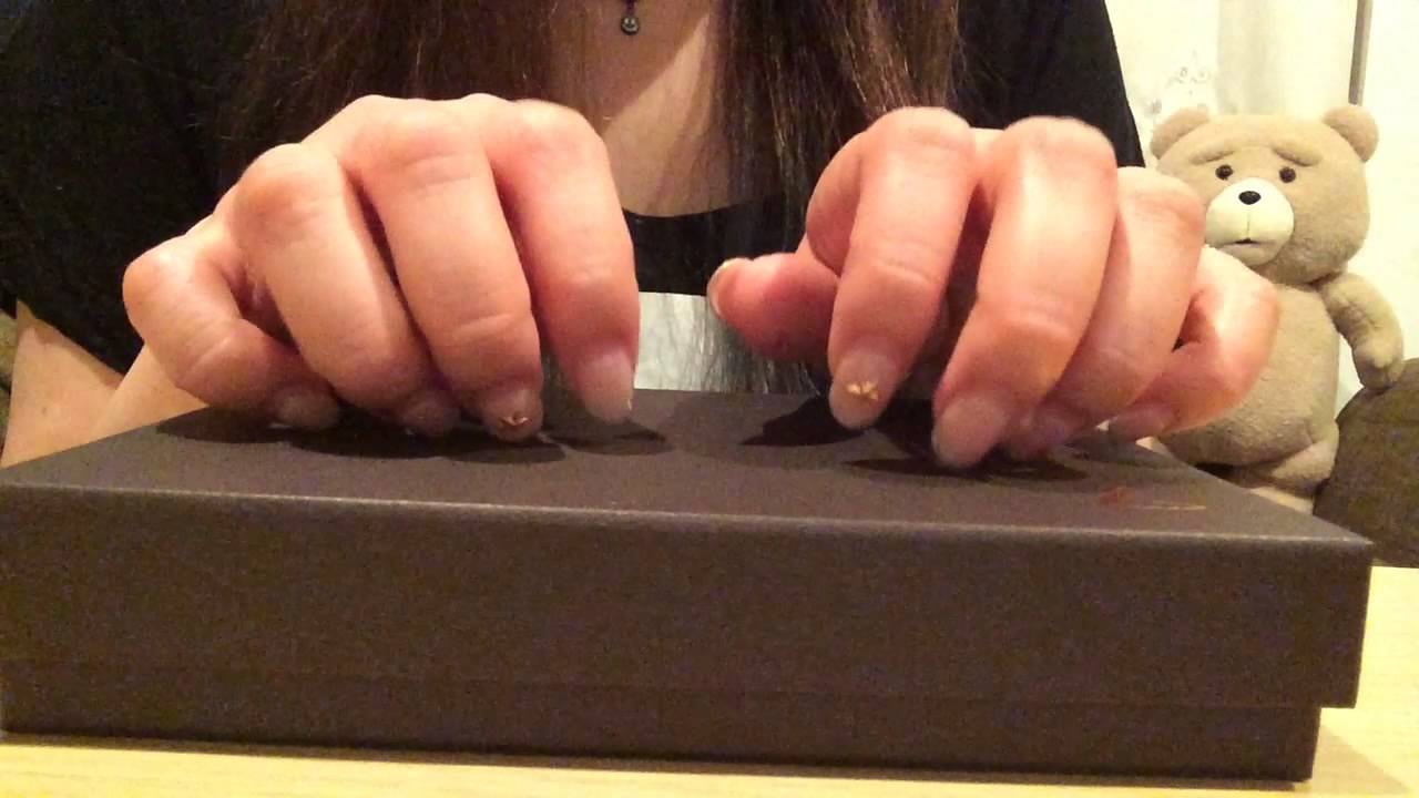 空箱とお菓子の箱をネイルタッピング 【音フェチ】【ASMR】