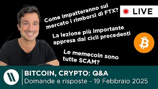 BITCOIN, CRYPTO: DOMANDE E RISPOSTE | Previsioni Bitcoin e altcoin, lezioni dal ciclo precedente
