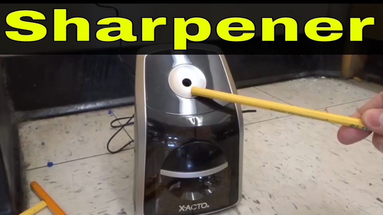 How To Use An Electric Pencil Sharpener-Full Tutorial 