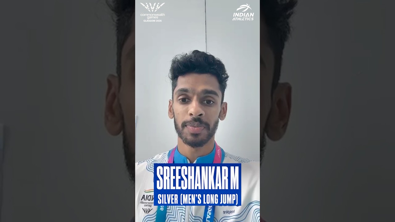Sreeshankar M reflects on his Silver-winning jump at #CWG2026! 🥈🇮🇳 | #AFI #Shorts