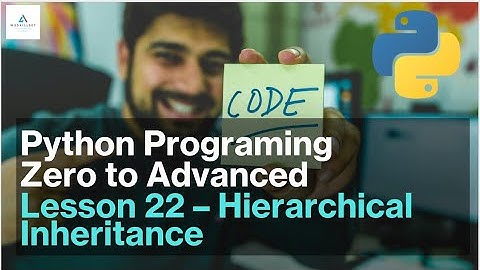 Python Zero to Advanced | Hierarchical Inheritance in Python with Example #w3skillset