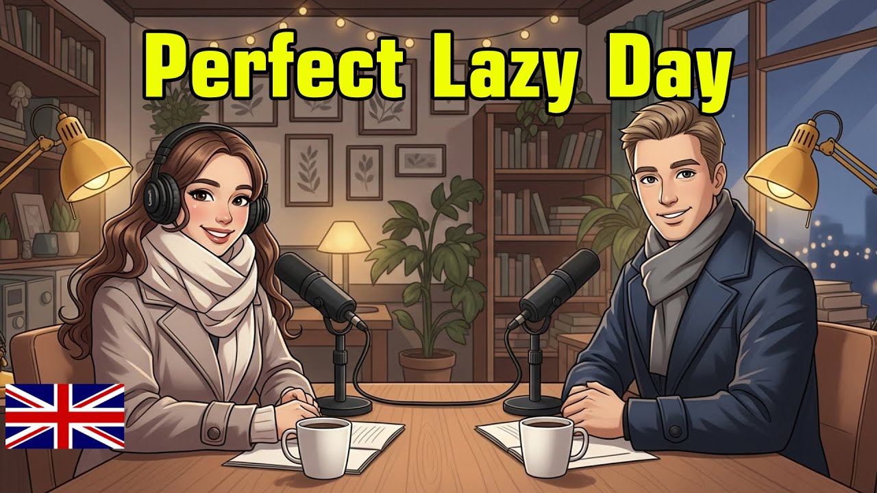The Perfect Lazy Day | Relaxing English Conversation | Slow English Cozy Listening