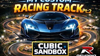 MY CUSTOM RACING TRACK IN CUBIC SANDBOX🔥 | Pt:2 screenshot 3