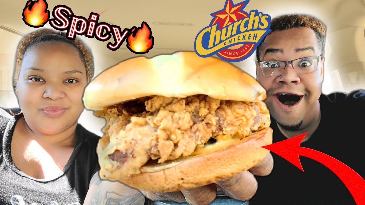 Church's NEW Spicy Chicken Sandwich Food Review Mukbang YouTube