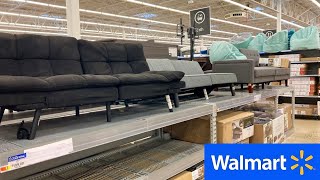 WALMART SHOP WITH ME FURNITURE SOFAS FUTONS TABLES CHAIRS HOME DECOR SHOPPING STORE WALK THROUGH