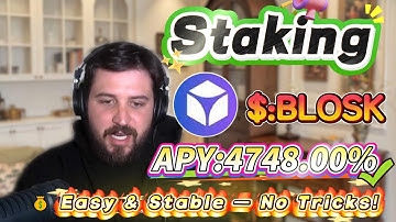⚡ Solana BLOSK staking tutorial revealed — earn 4748.00% APY easily, tested with zero risk!